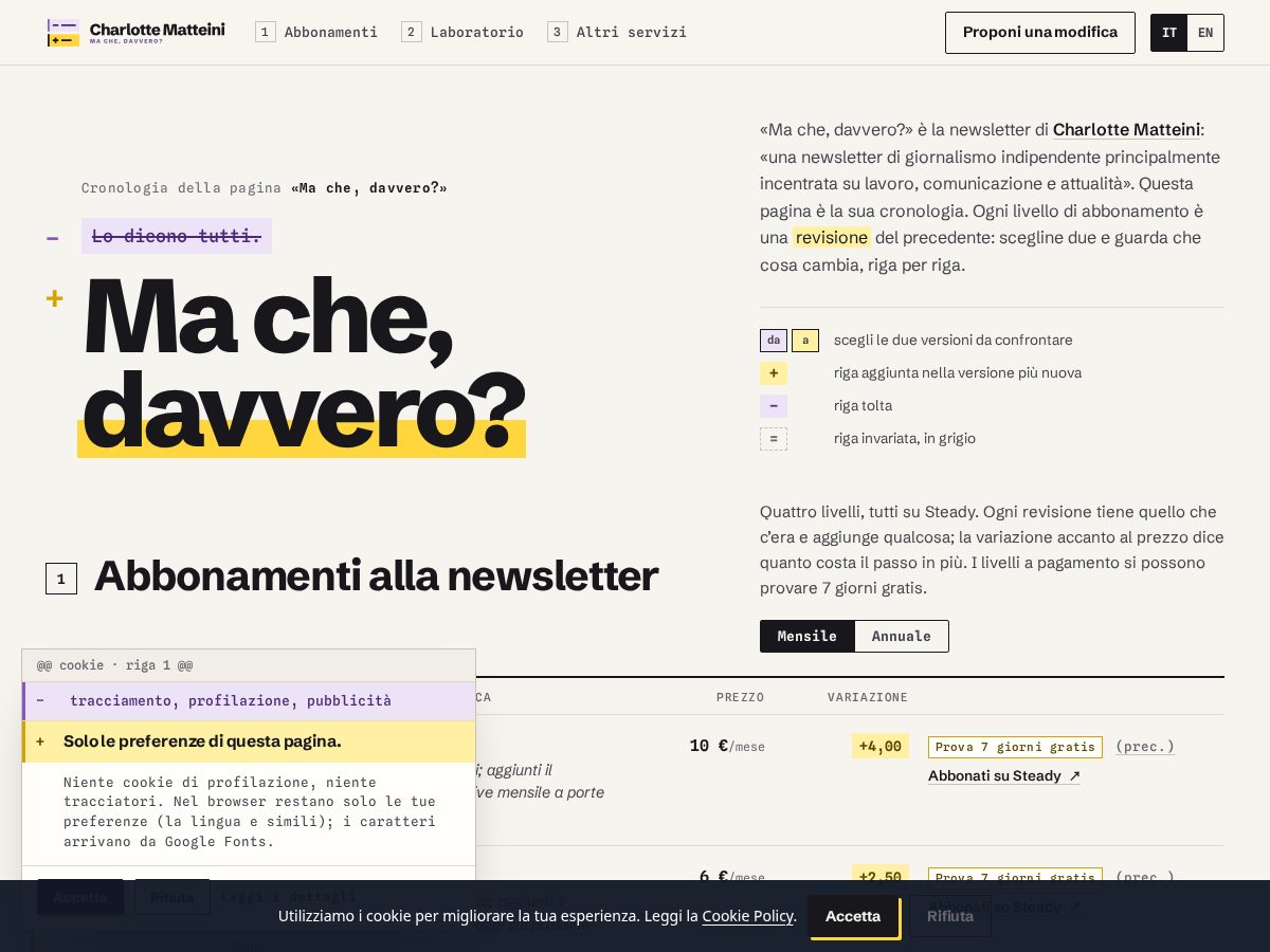 Landing-page snapshot of matteini.world