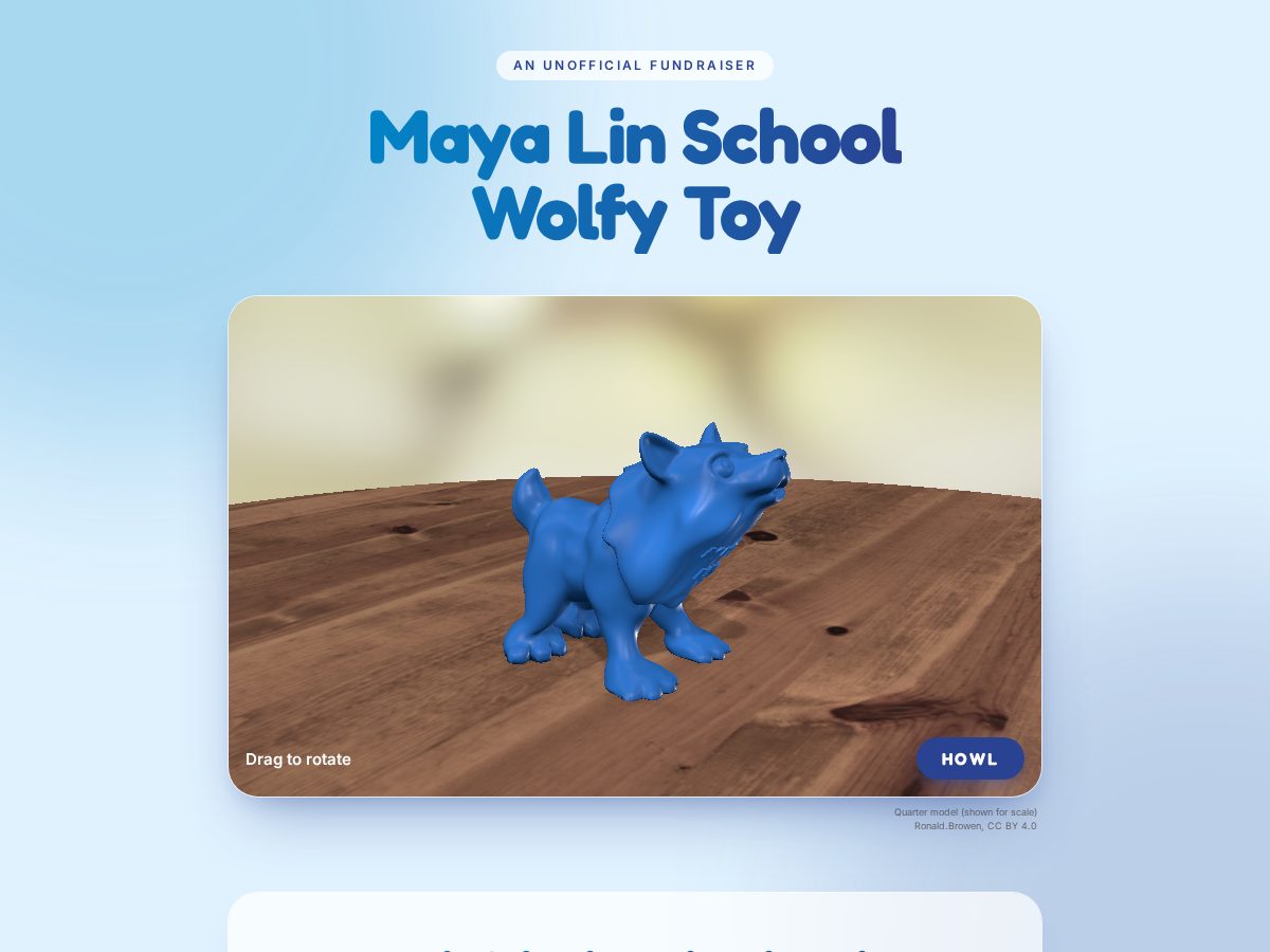Landing-page snapshot of mayalinwolfy.org