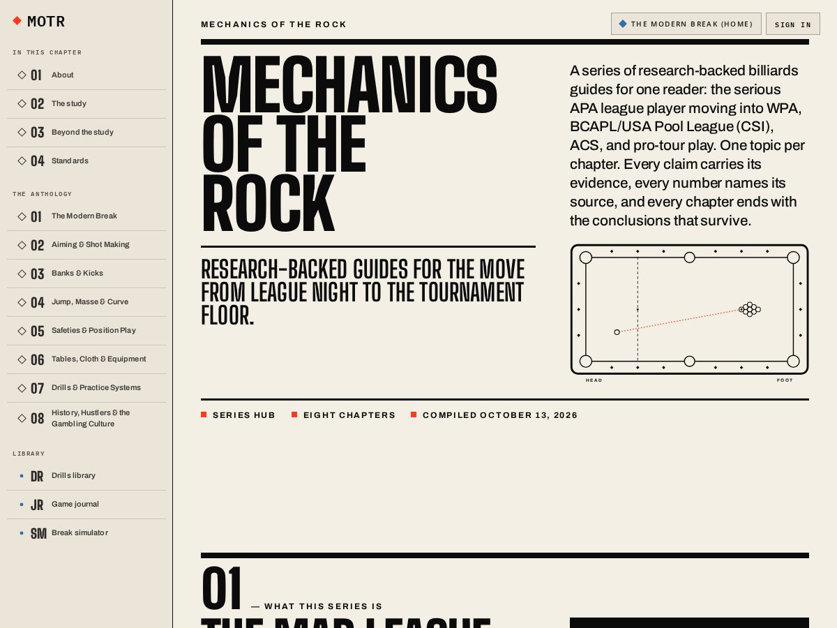 Landing-page snapshot of mechanicsoftherock.com