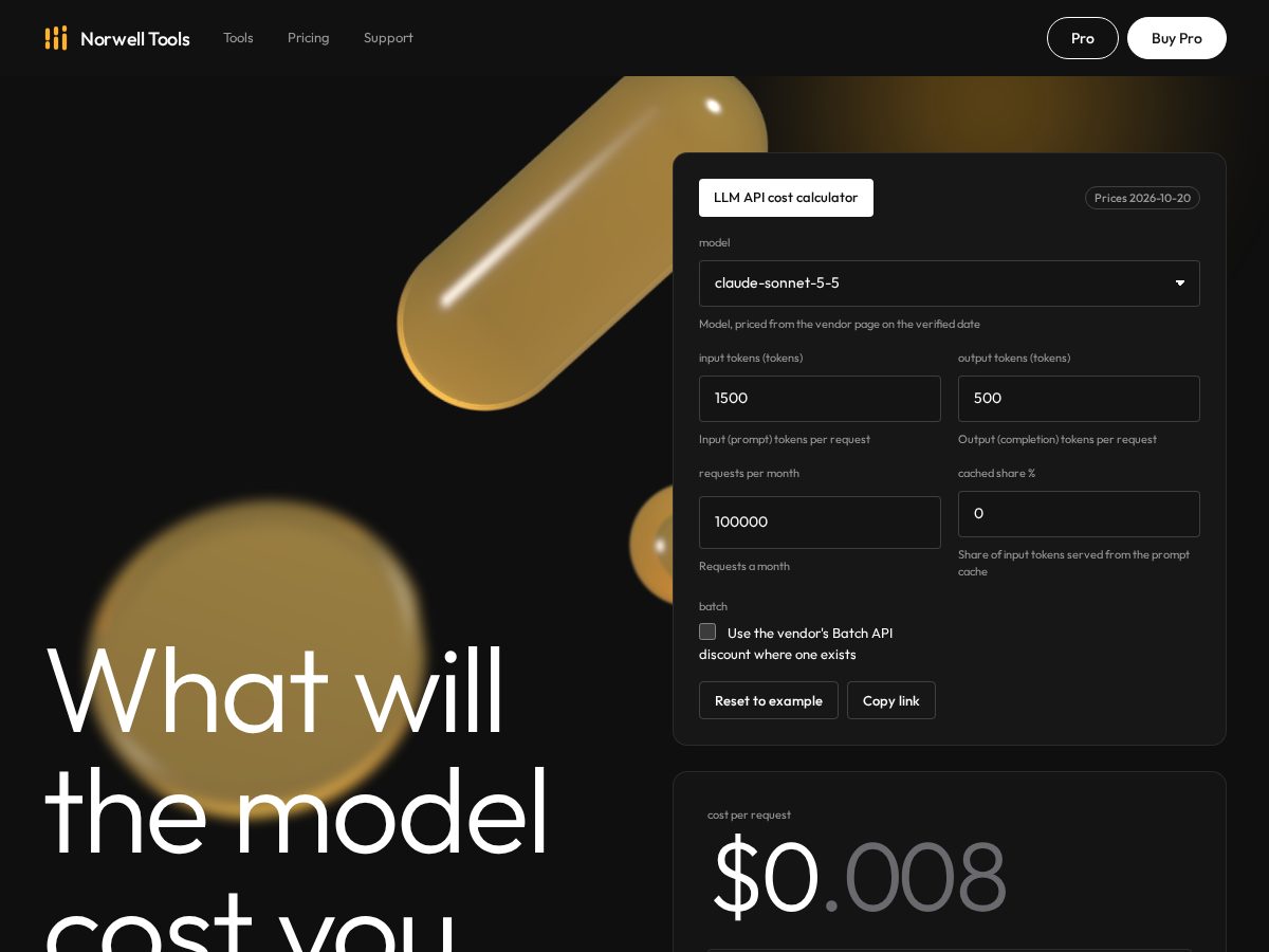 Landing-page snapshot of norwelltools.com