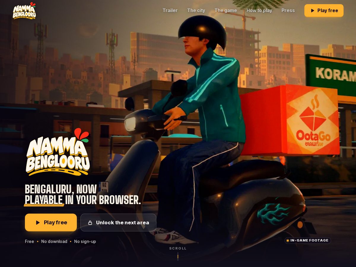 Landing-page snapshot of playnammaooru.com