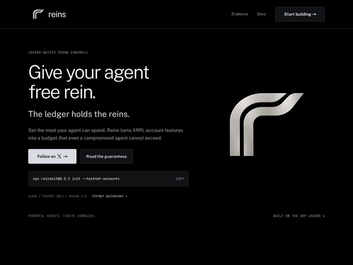 Landing-page snapshot of reinskit.com