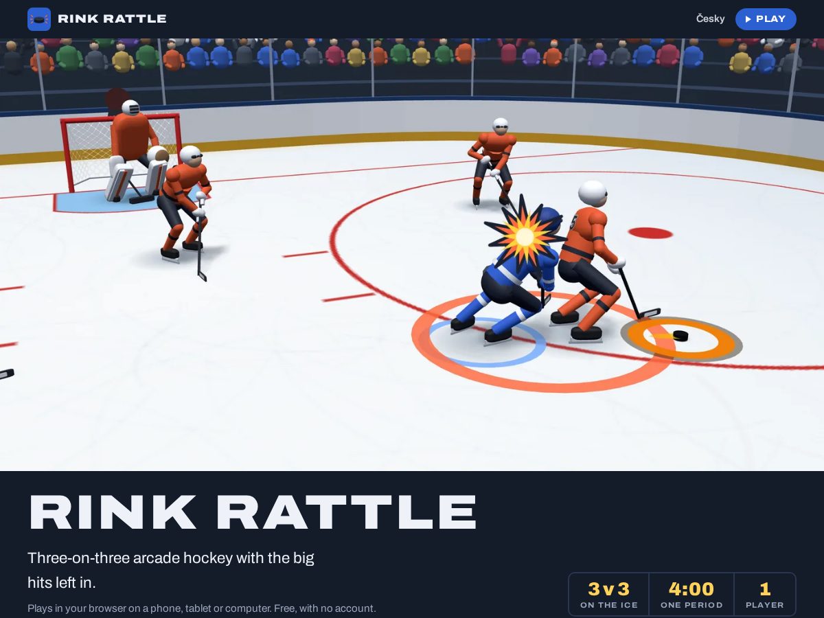 Landing-page snapshot of rinkrattle.com