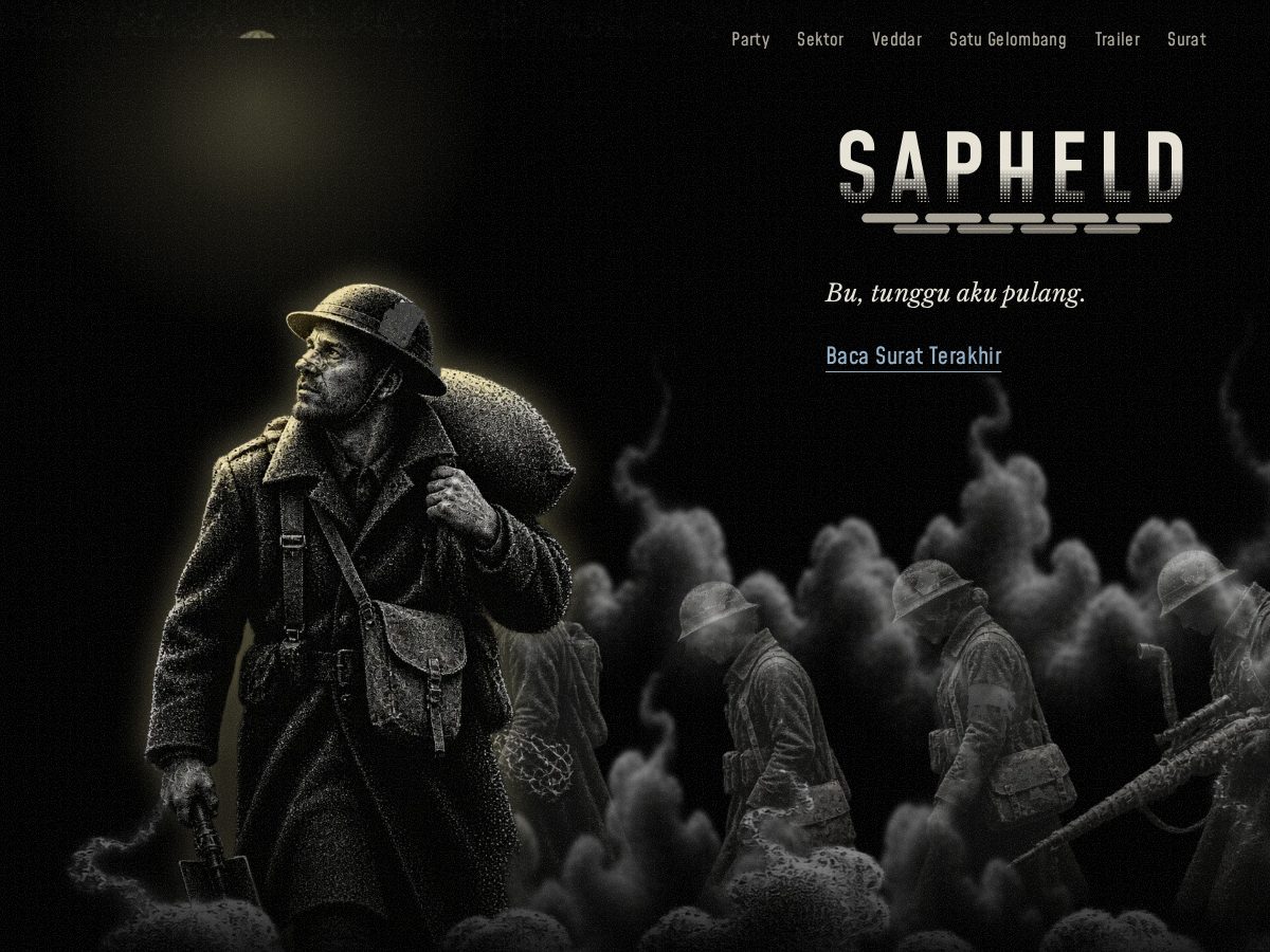Landing-page snapshot of sapheld.com