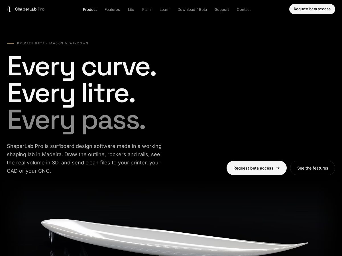 Landing-page snapshot of shaperlab.pro