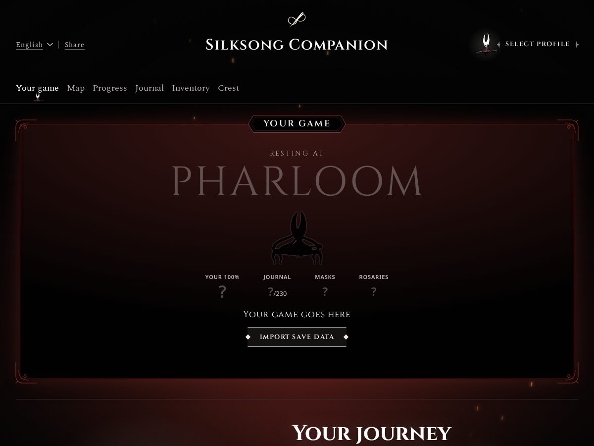 Landing-page snapshot of silksong.site