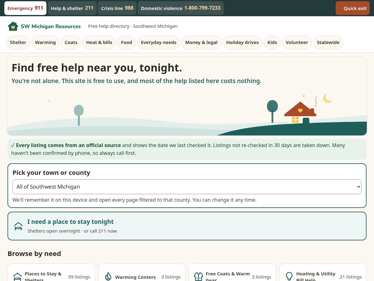 Landing-page snapshot of swmiresources.com