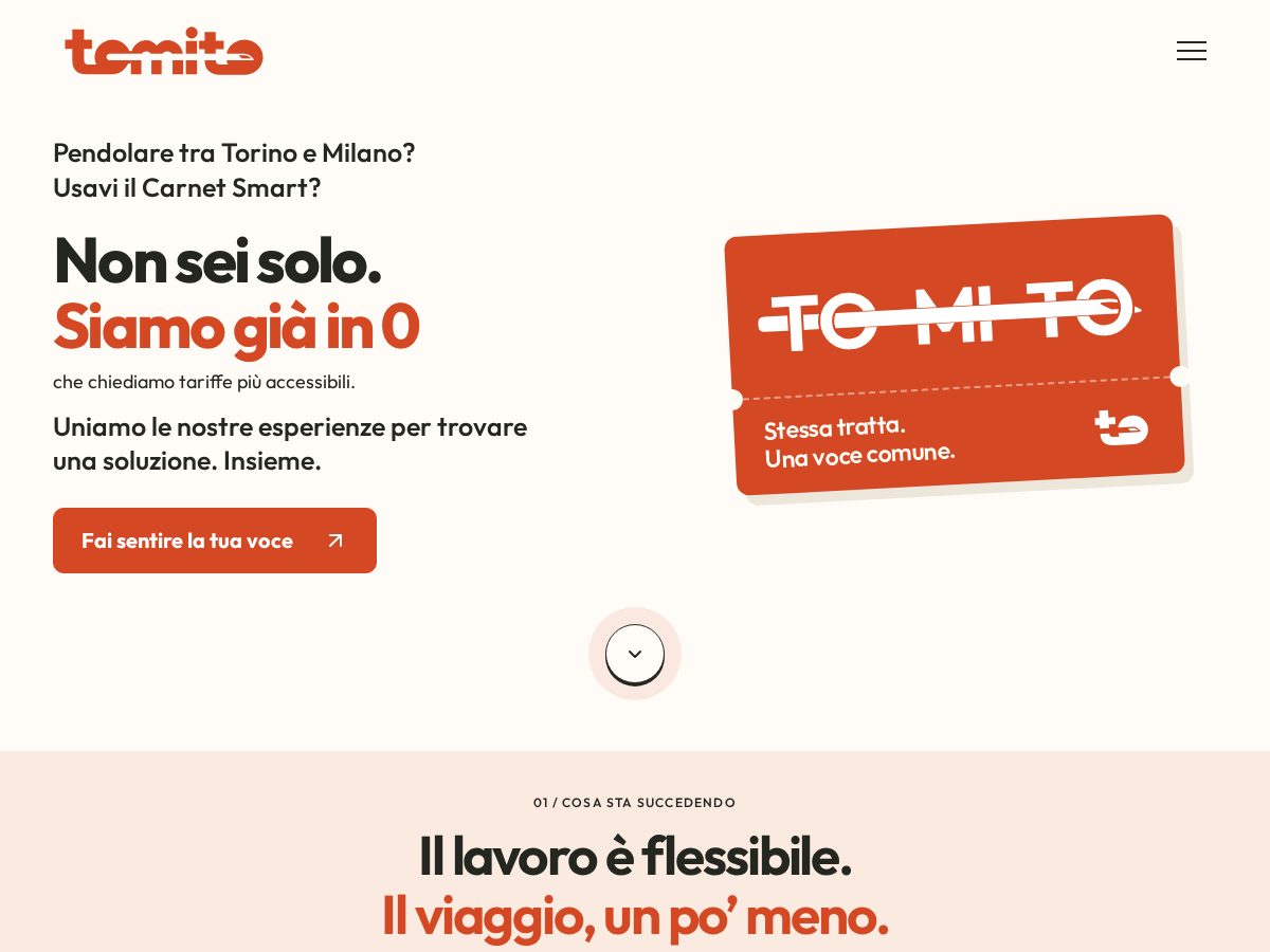 Landing-page snapshot of tomito.group