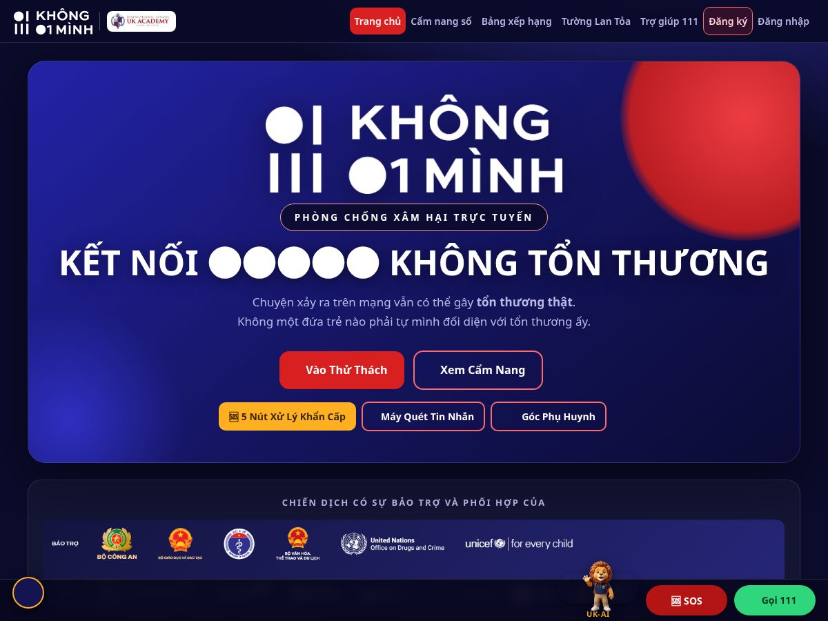 Landing-page snapshot of uk-khongmotminh.com