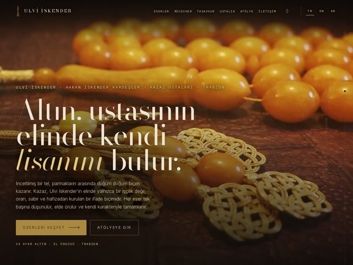 Landing-page snapshot of ulviiskender.com