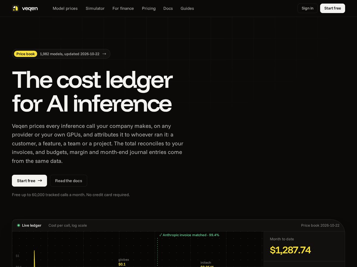 Landing-page snapshot of veqen-app.com