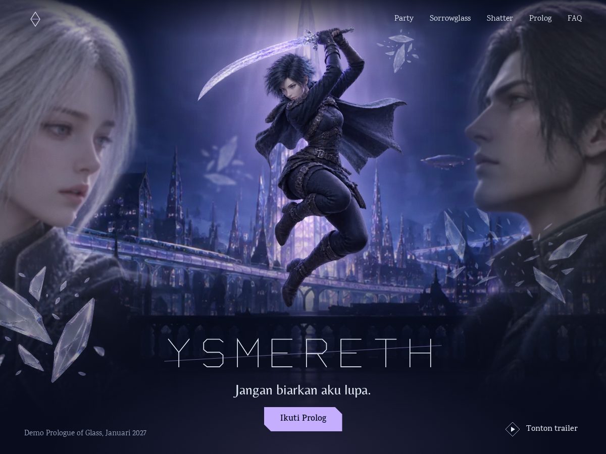 Landing-page snapshot of ysmereth.com