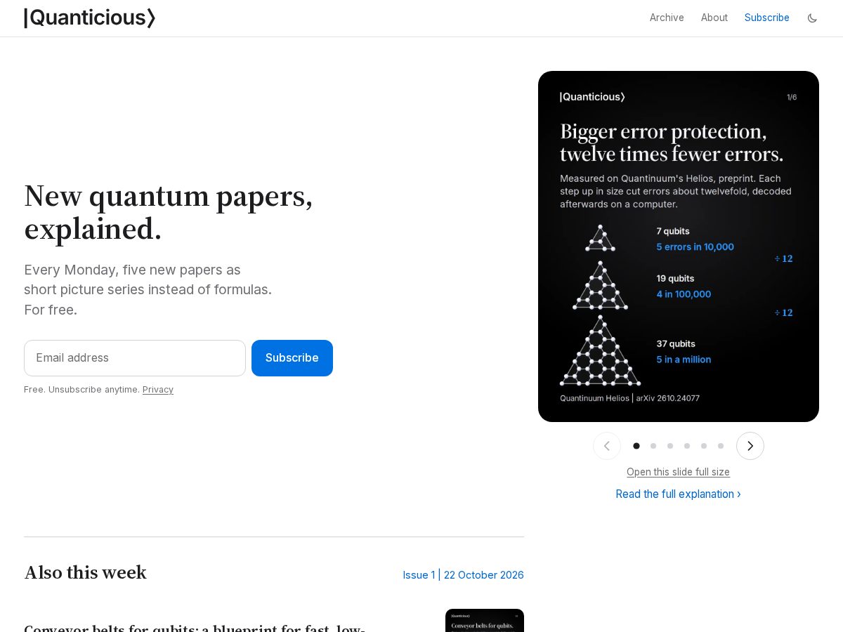 Landing-page snapshot of anyon.news