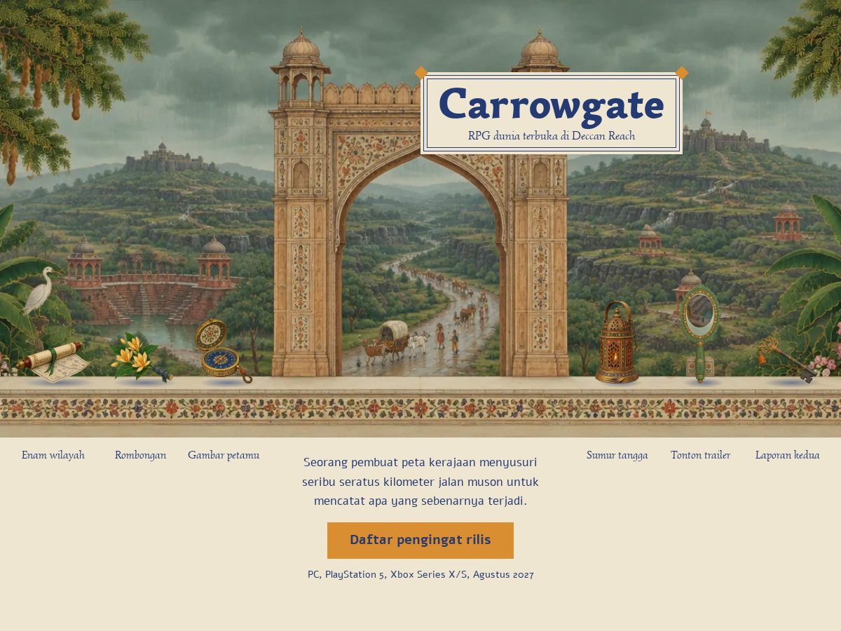 Landing-page snapshot of carrowgate.com