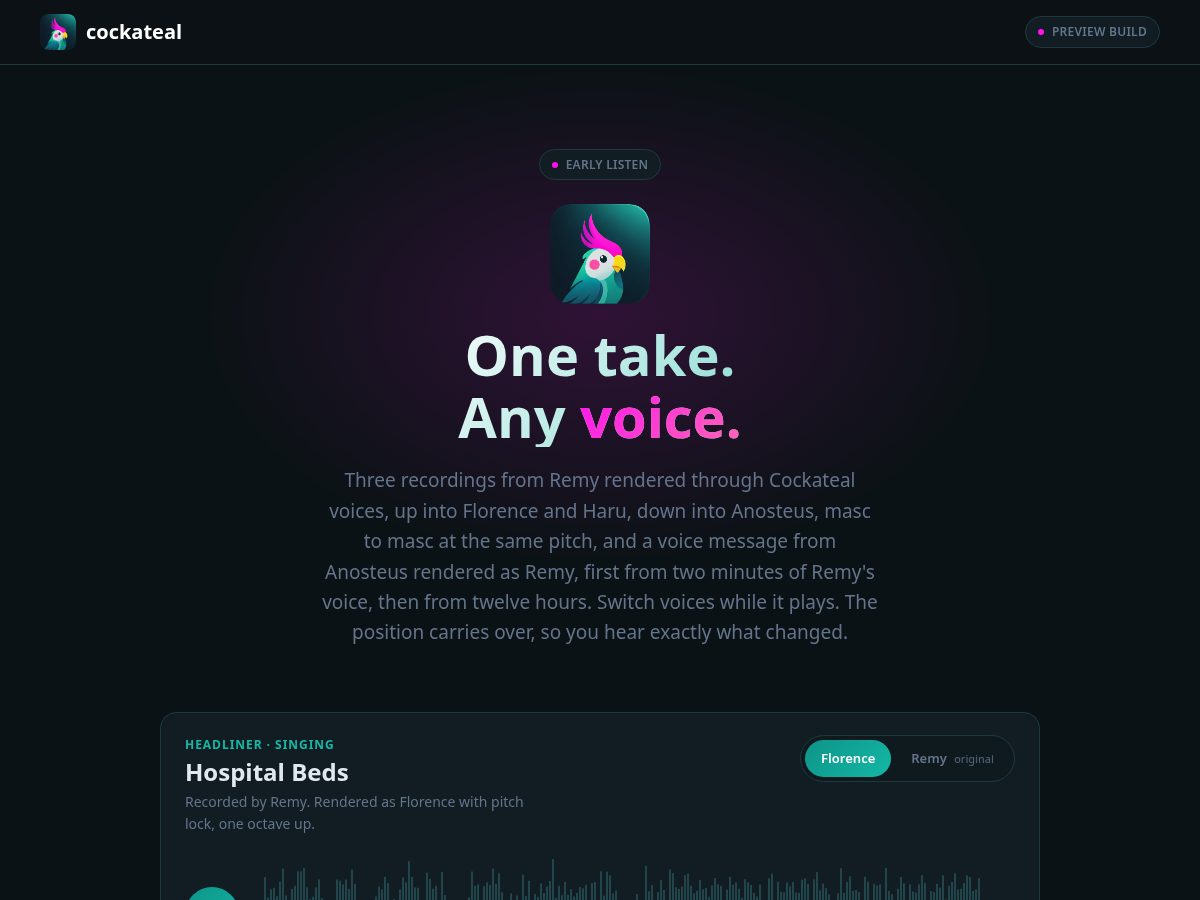 Landing-page snapshot of cockateal.org