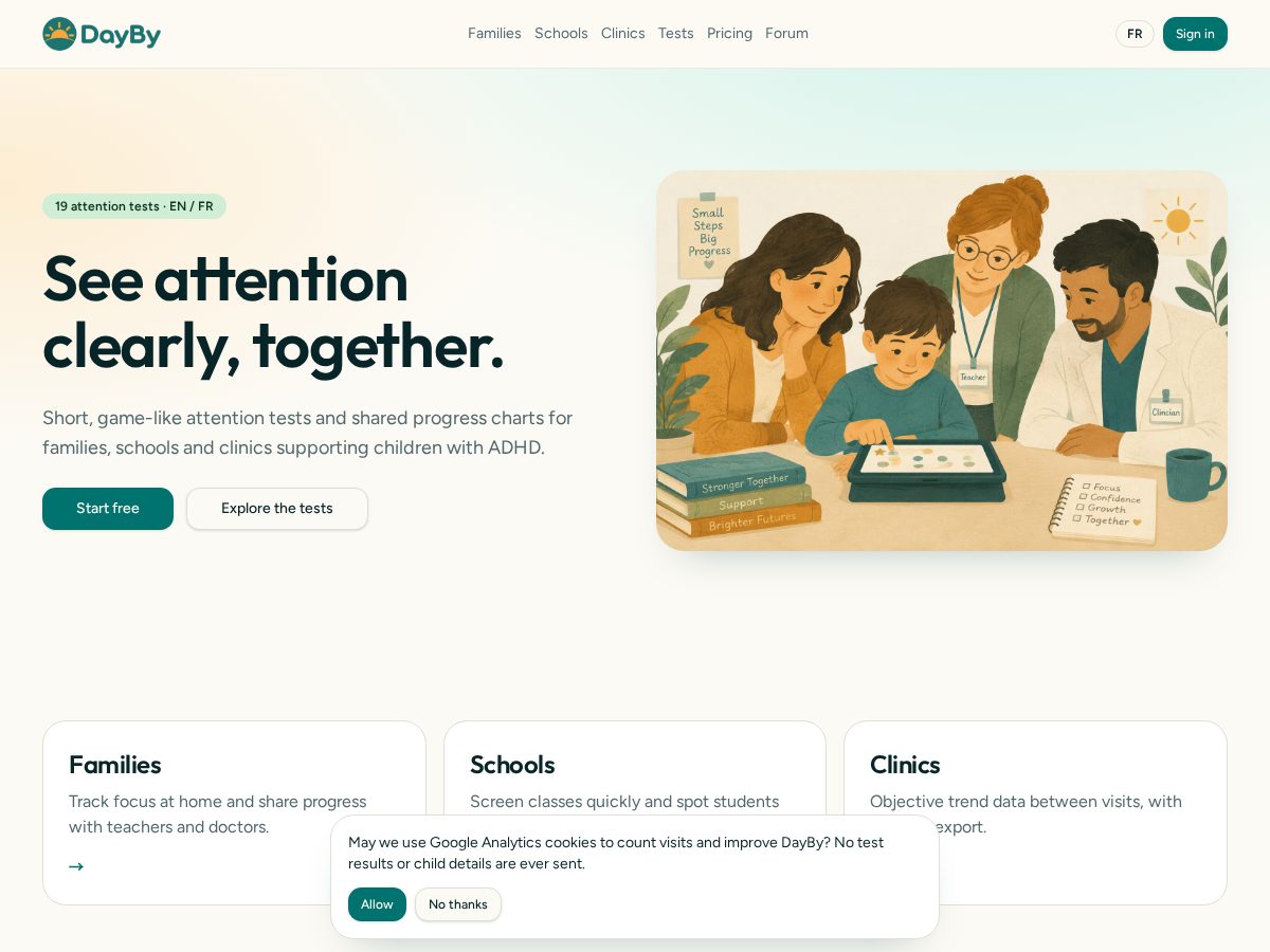 Landing-page snapshot of dayby.org