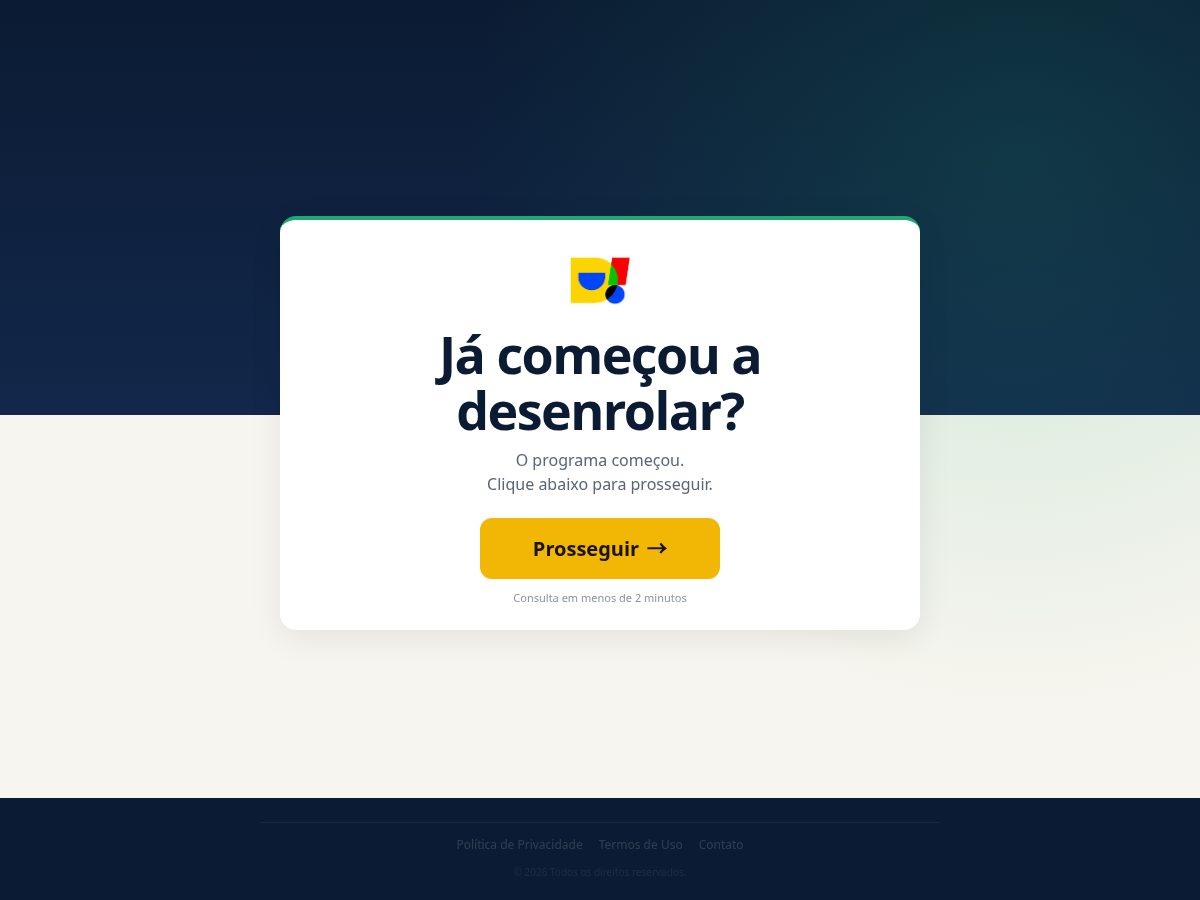 Landing-page snapshot of desenrolaacesso.xyz