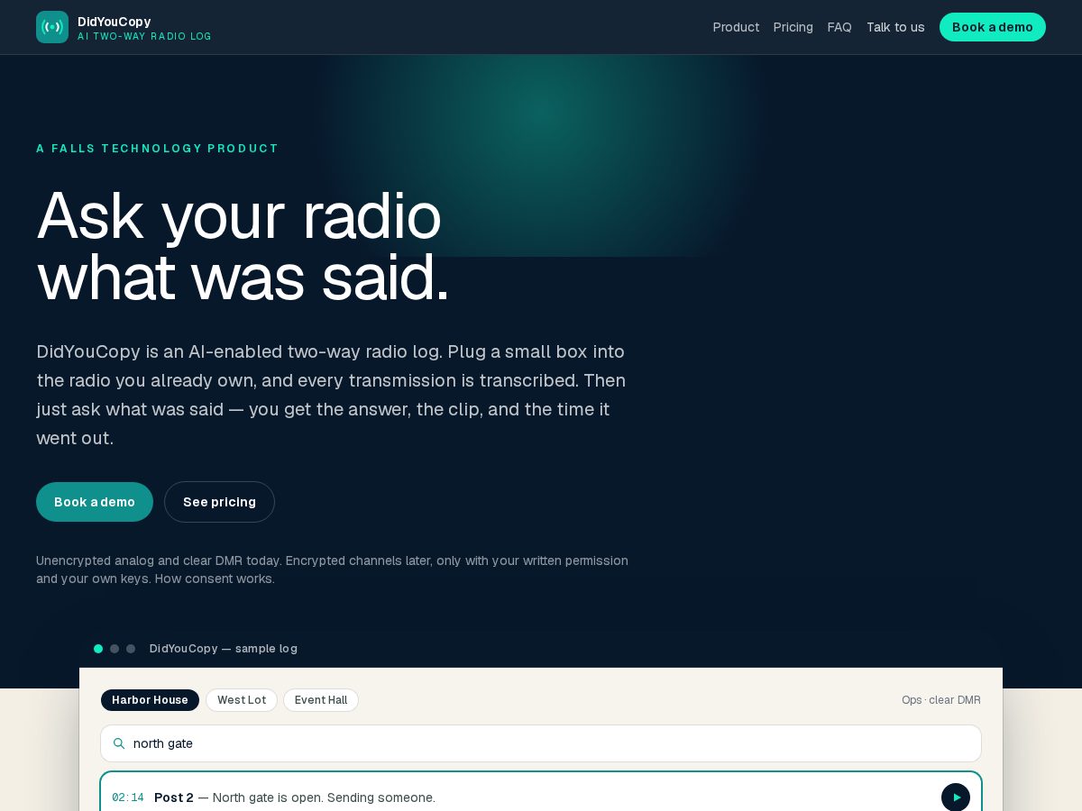 Landing-page snapshot of didyoucopy.com