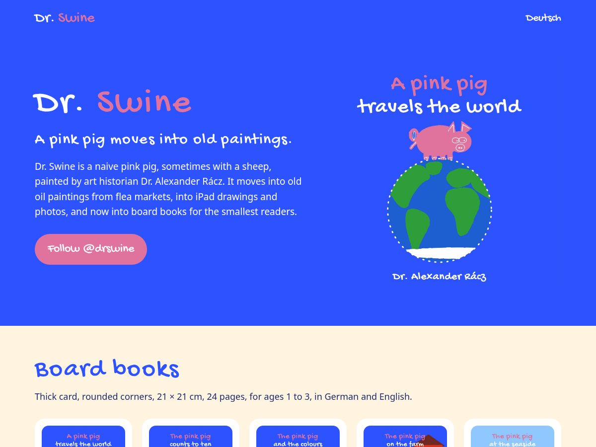 Landing-page snapshot of dr-swine.com
