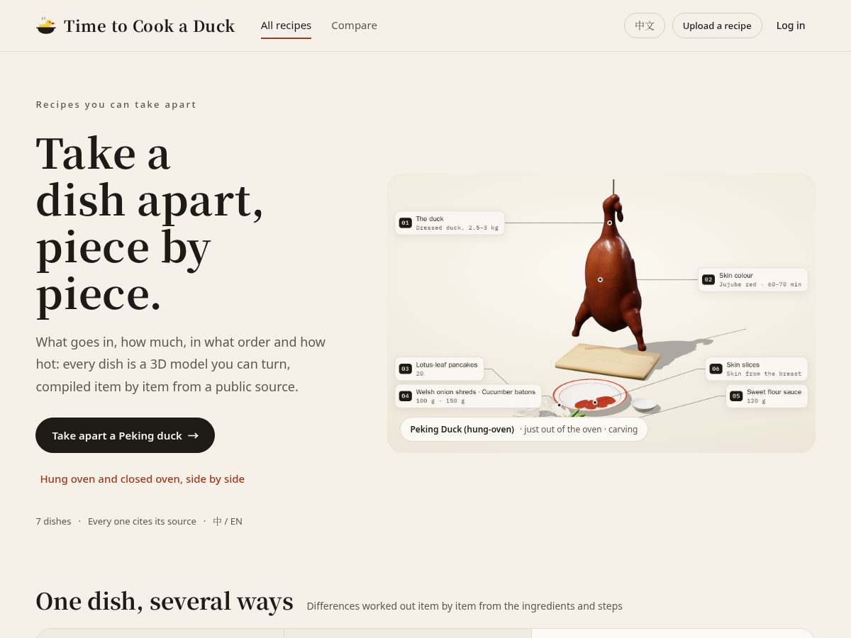 Landing-page snapshot of duckitup.com