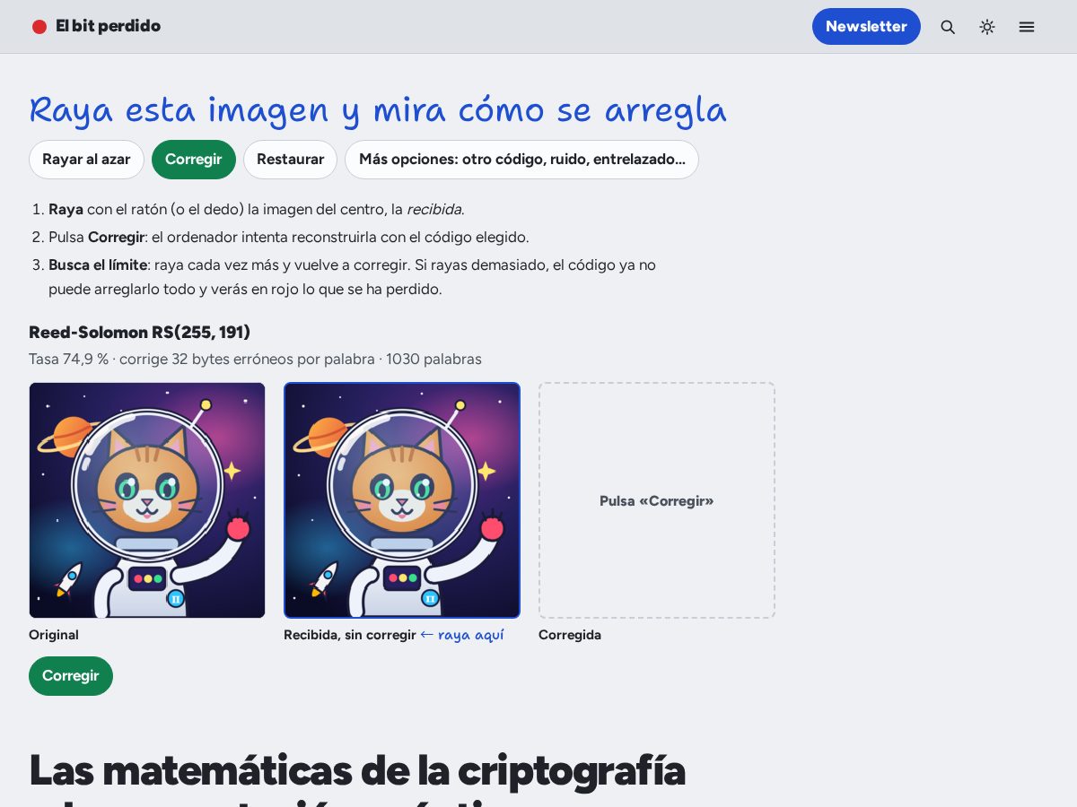 Landing-page snapshot of elbitperdido.com