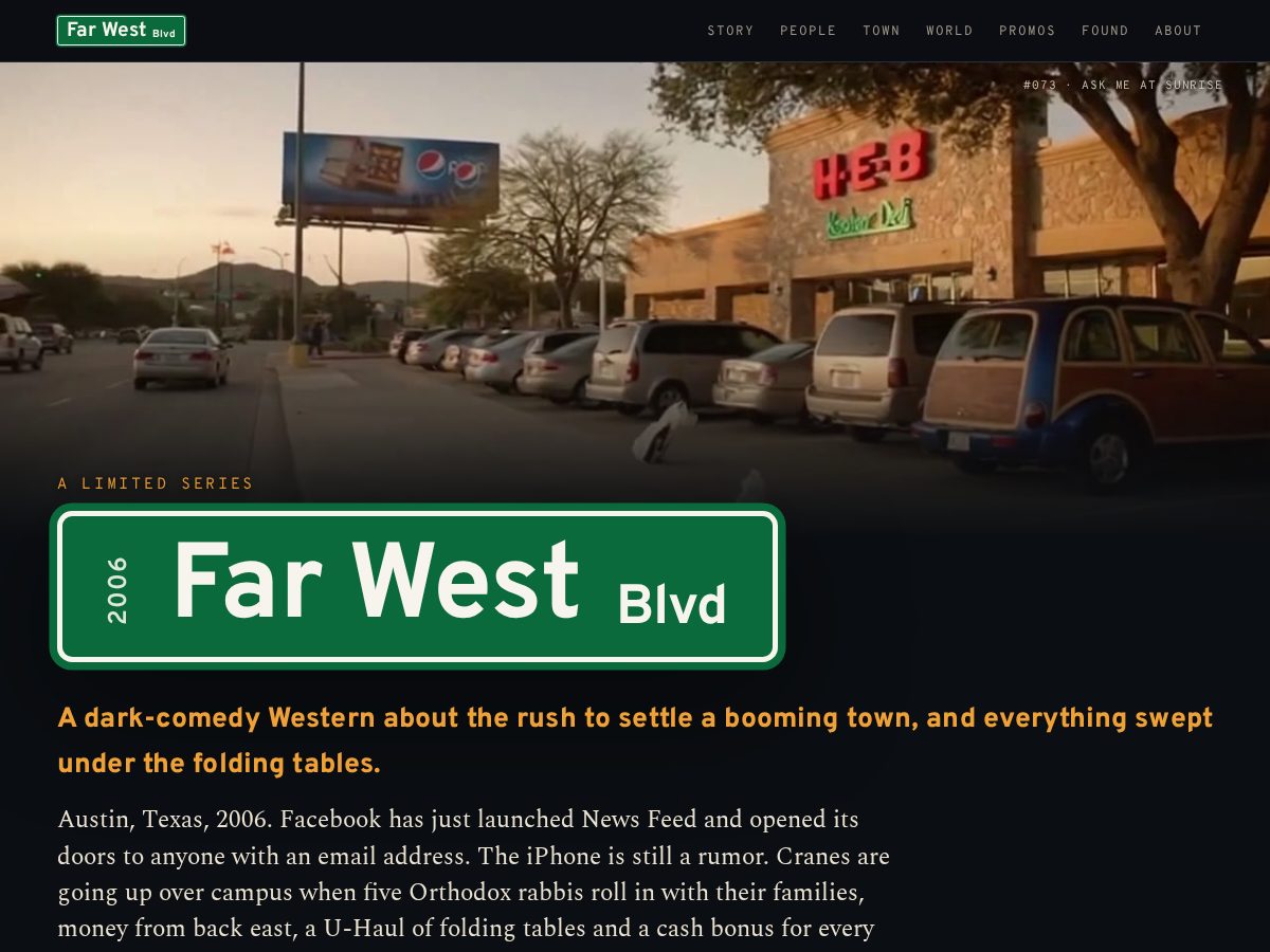 Landing-page snapshot of farwest.show