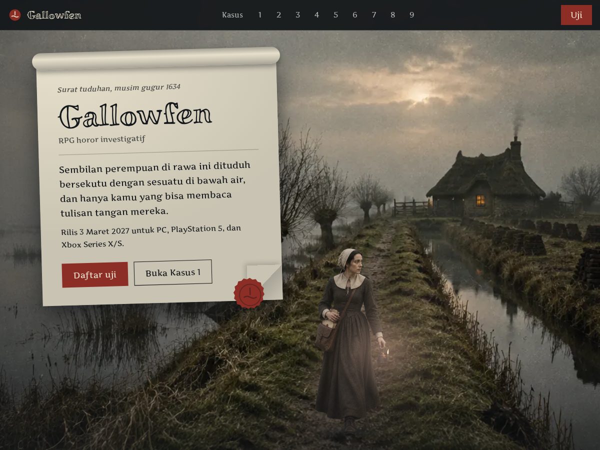 Landing-page snapshot of gallowfen.com