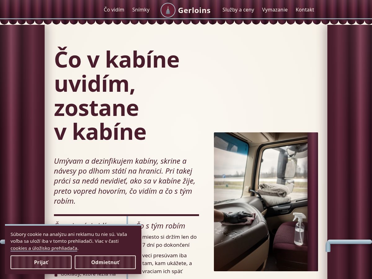 Landing-page snapshot of gerloins.com
