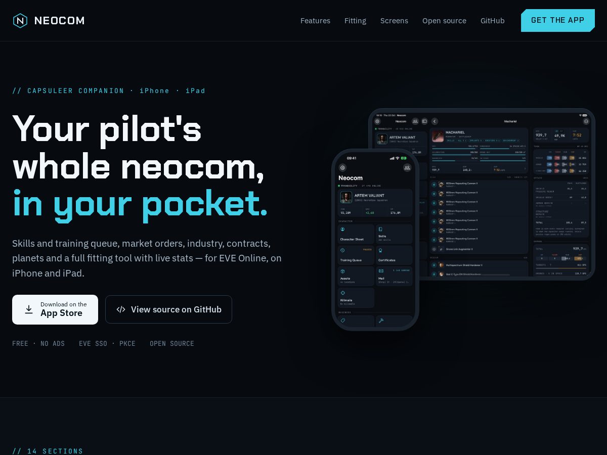 Landing-page snapshot of getneocom.com