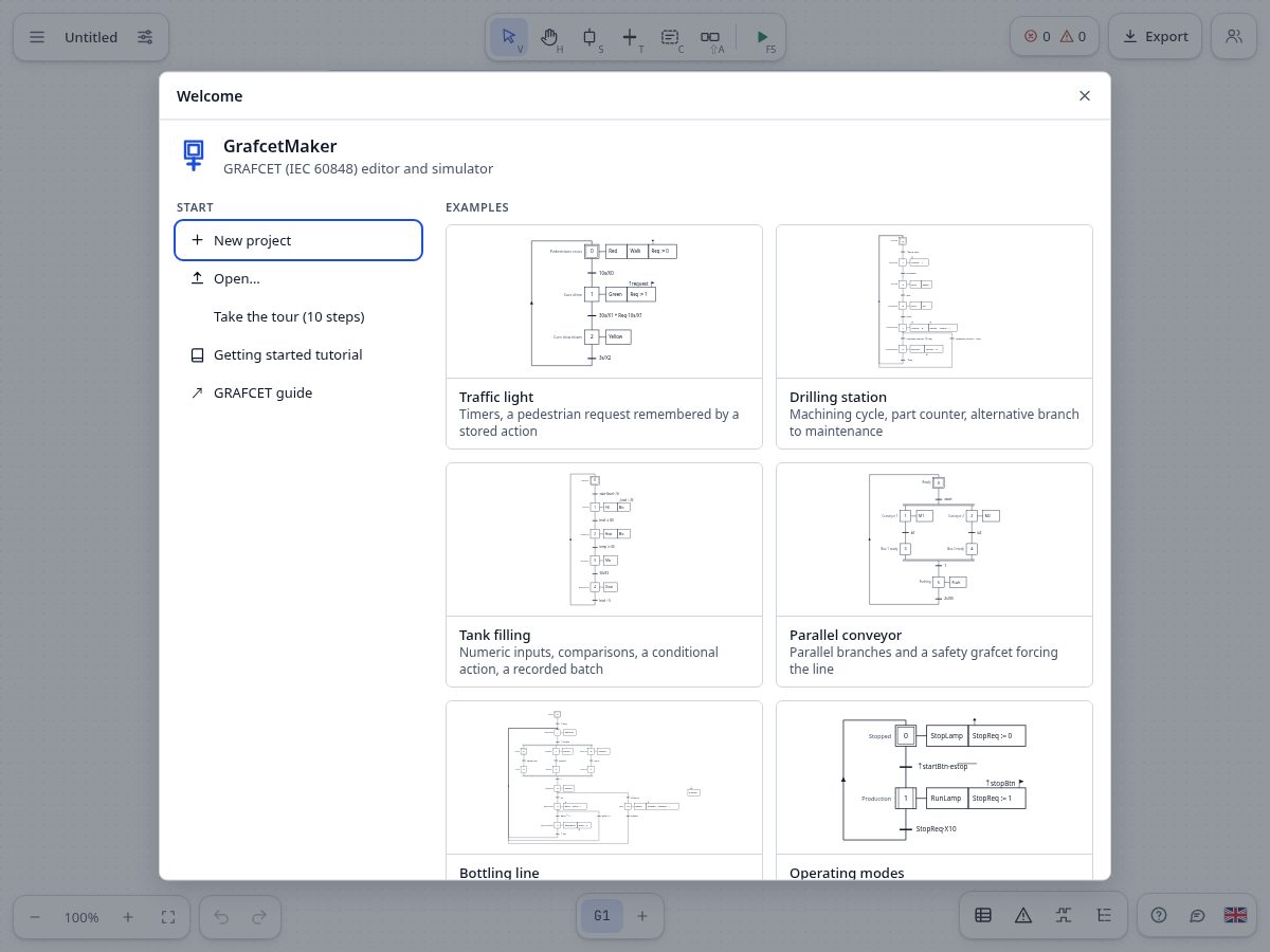 Landing-page snapshot of grafcet.org