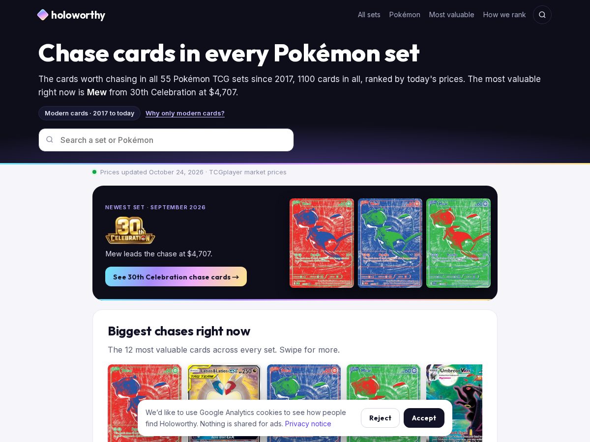 Landing-page snapshot of holoworthy.com