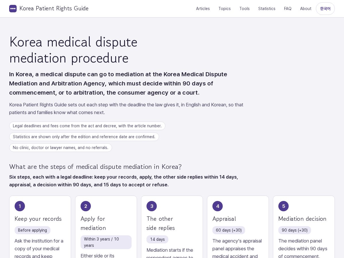 Landing-page snapshot of kpatientrights.org