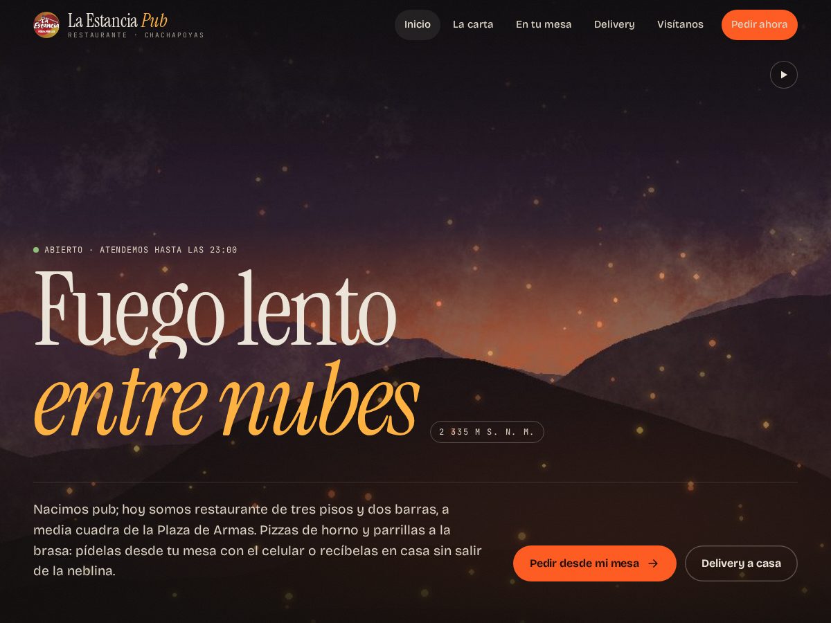 Landing-page snapshot of laestanciapub.com