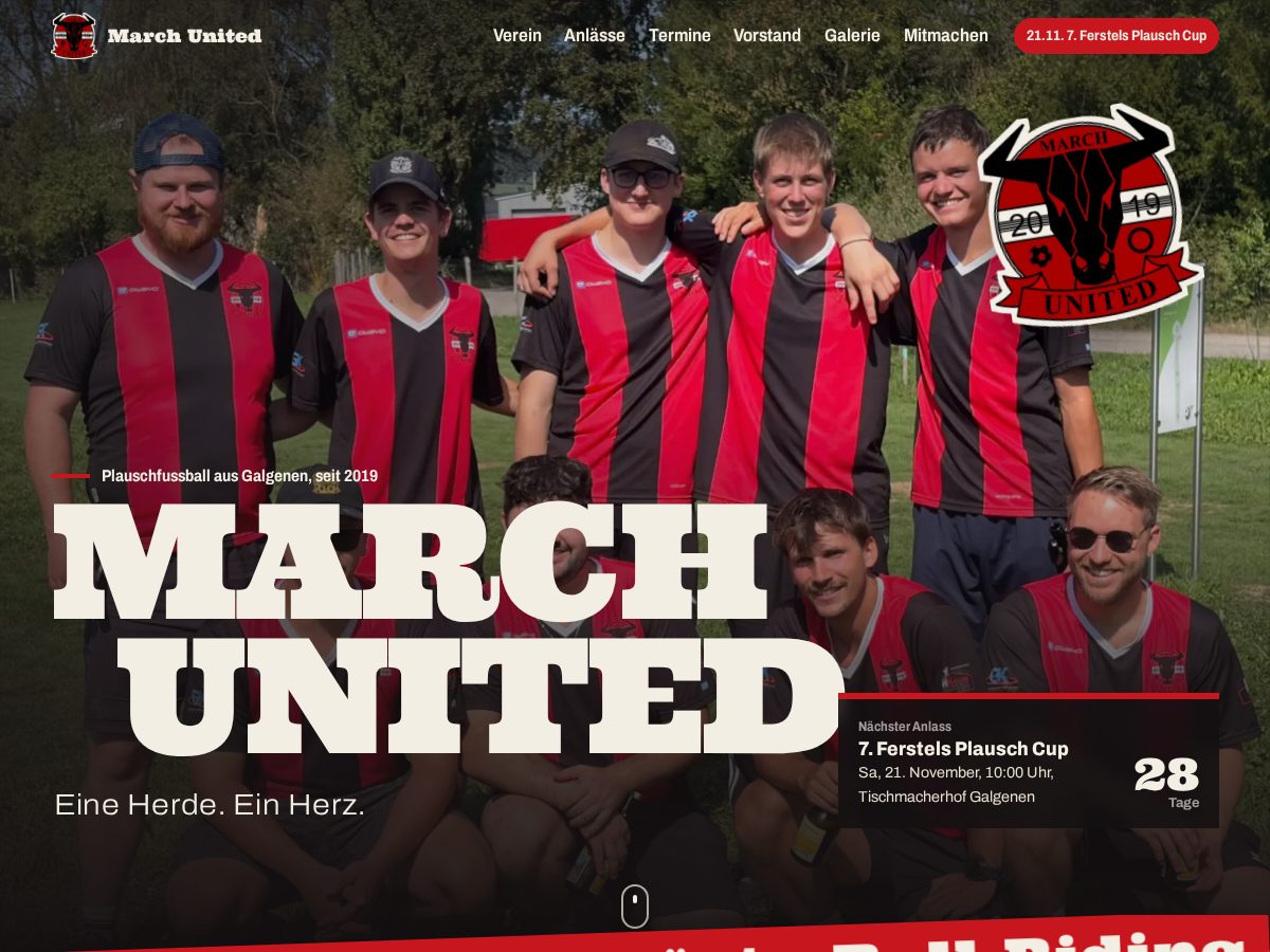 Landing-page snapshot of marchunited.club
