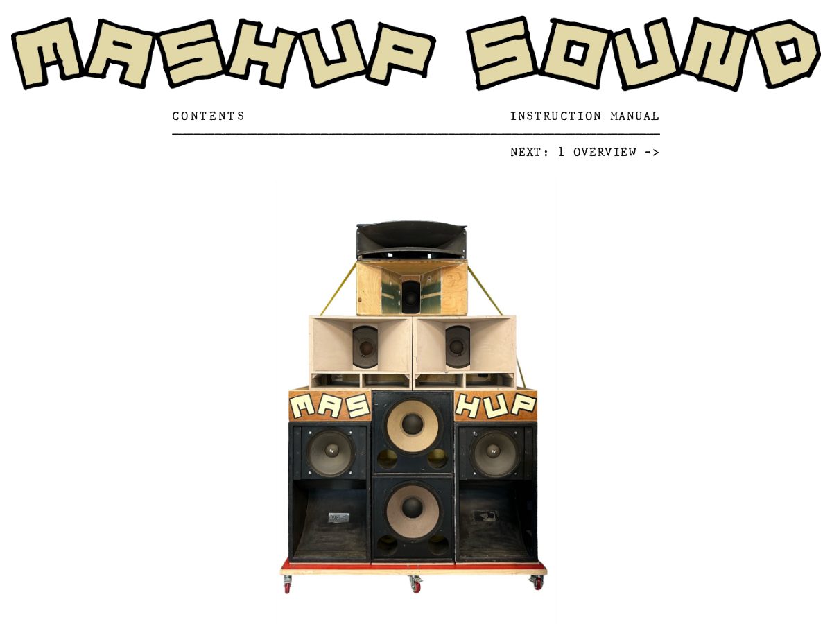 Landing-page snapshot of mashupsound.com