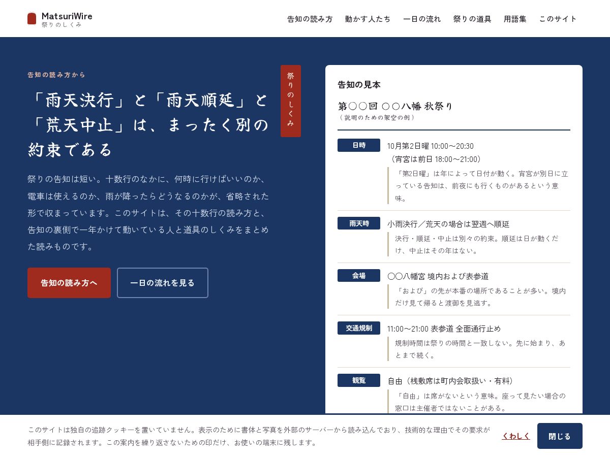 Landing-page snapshot of matsuriwire.com