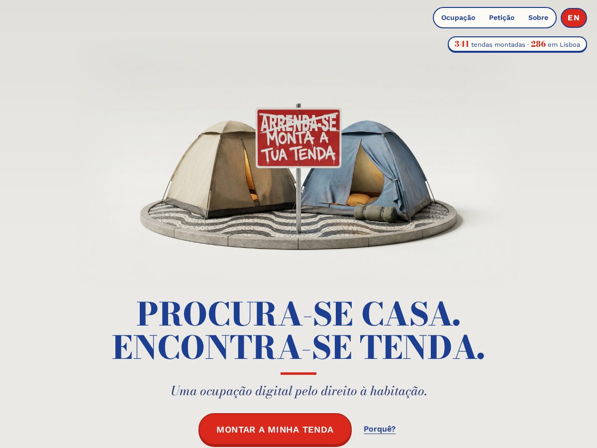 Landing-page snapshot of montaatuatenda.com