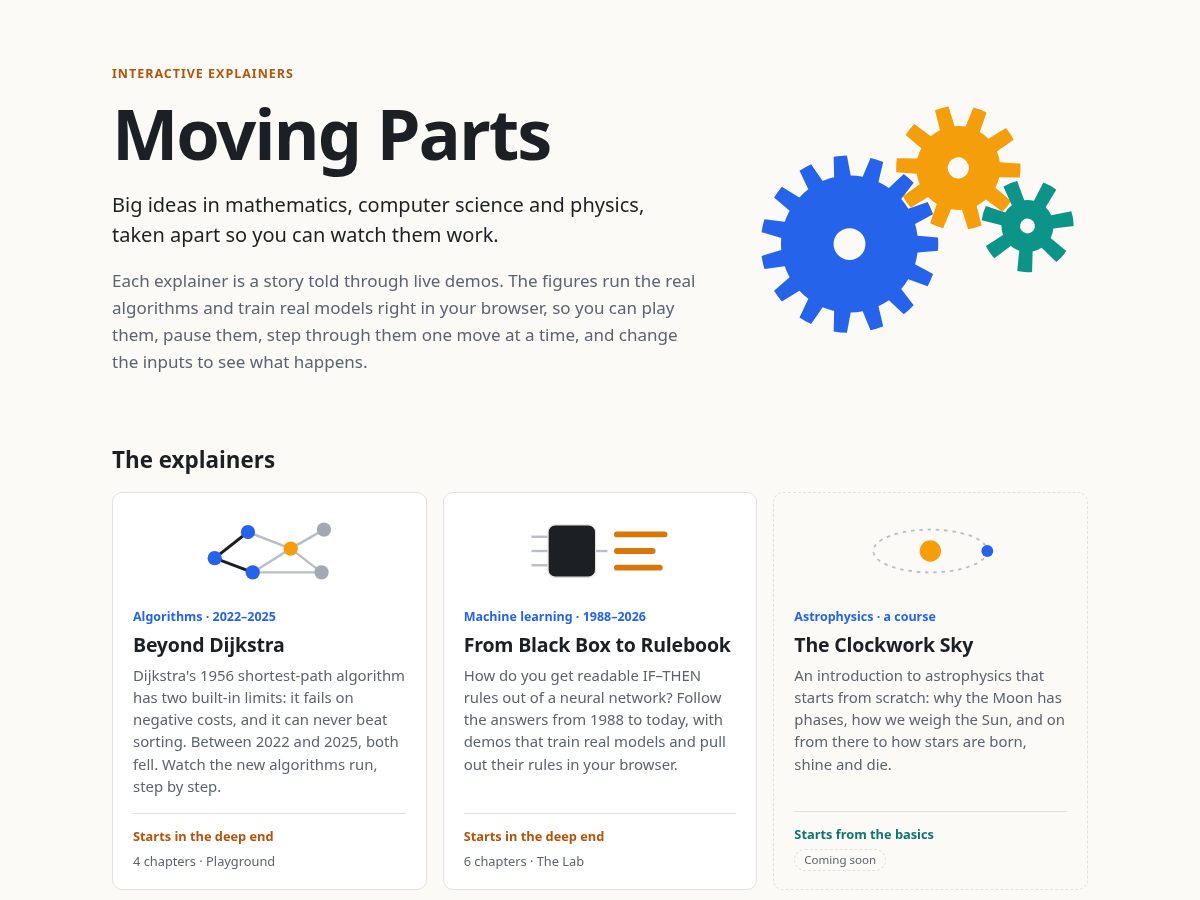 Landing-page snapshot of moving-parts.dev