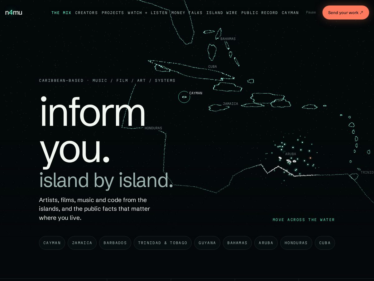 Landing-page snapshot of n4mu.com