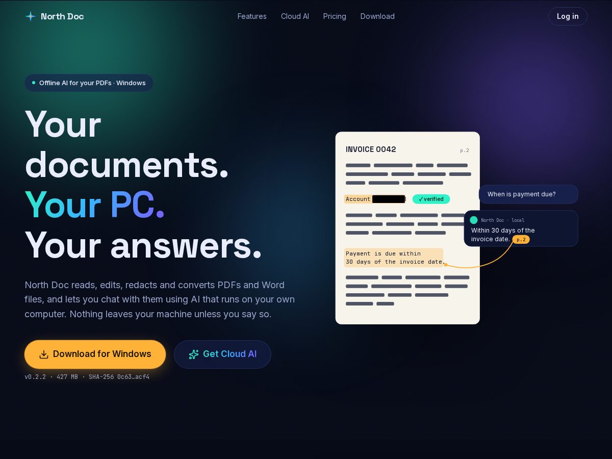 Landing-page snapshot of north-star.stream