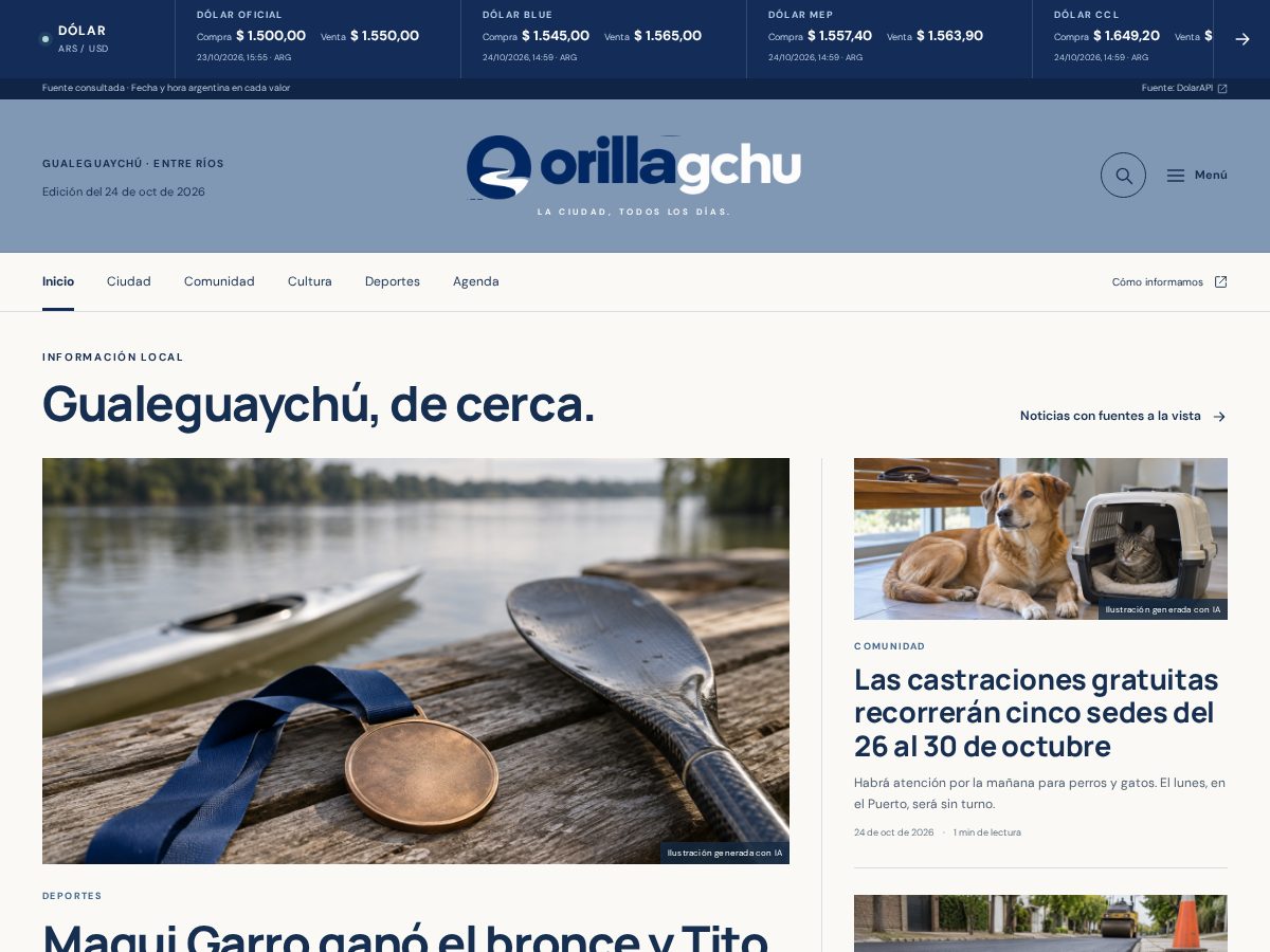 Landing-page snapshot of orillagchu.com