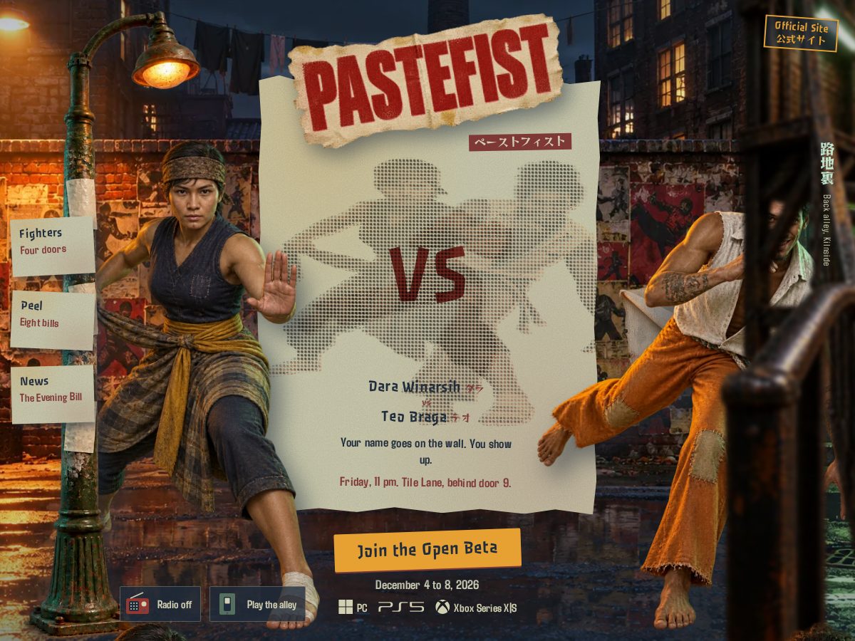 Landing-page snapshot of pastefist.com