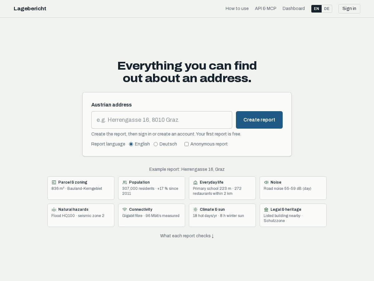 Landing-page snapshot of place-check.com