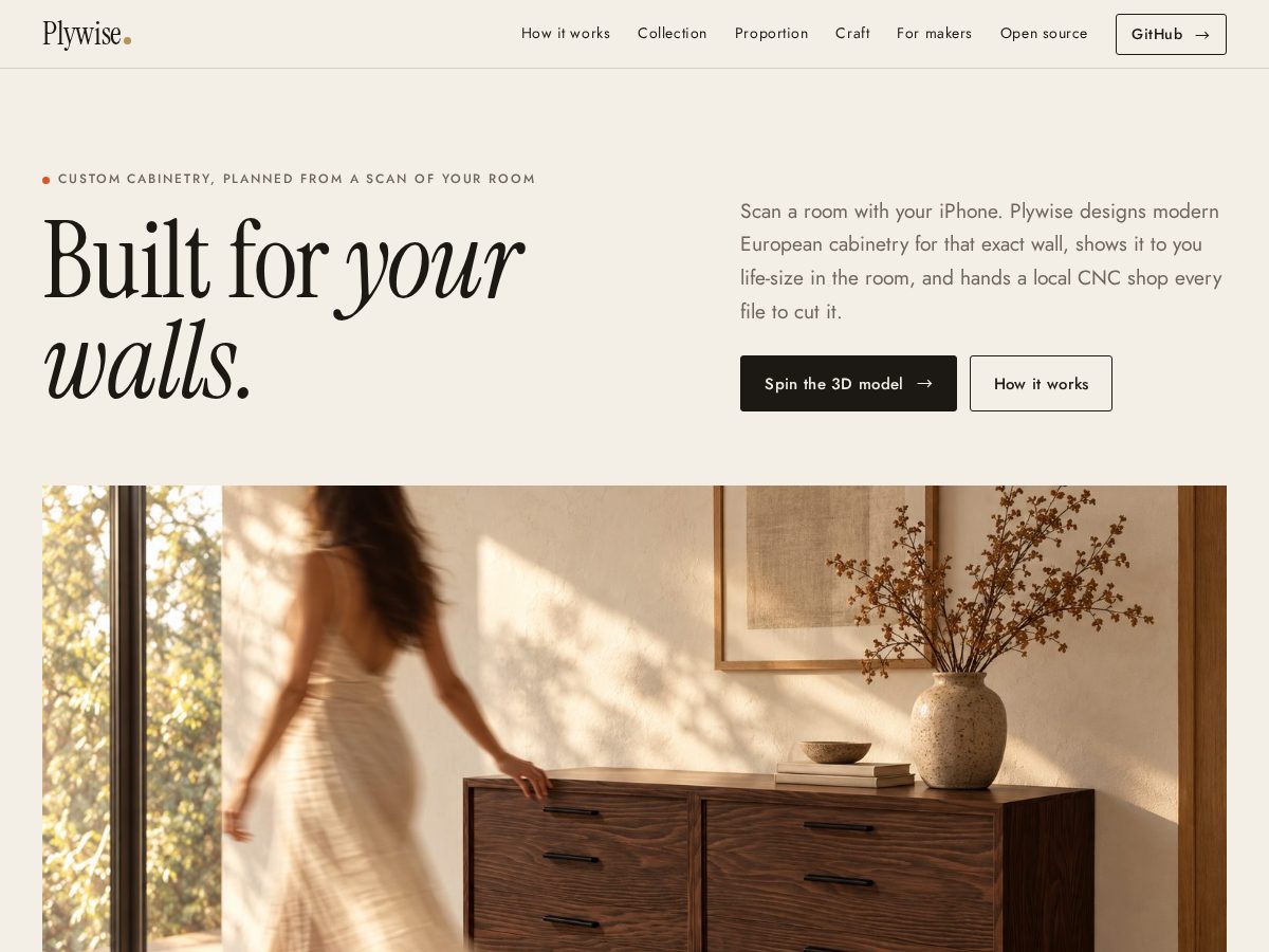 Landing-page snapshot of plywise.xyz