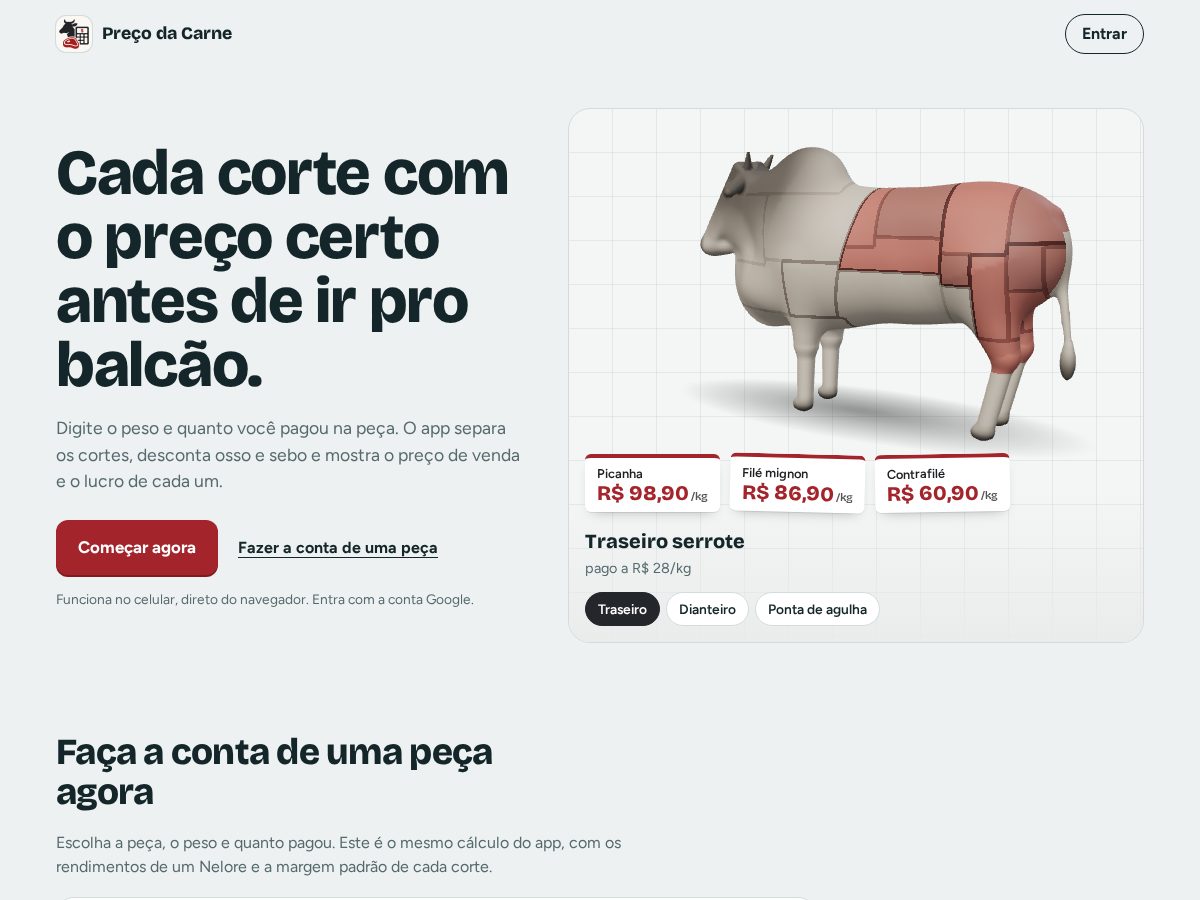 Landing-page snapshot of precodacarne.site