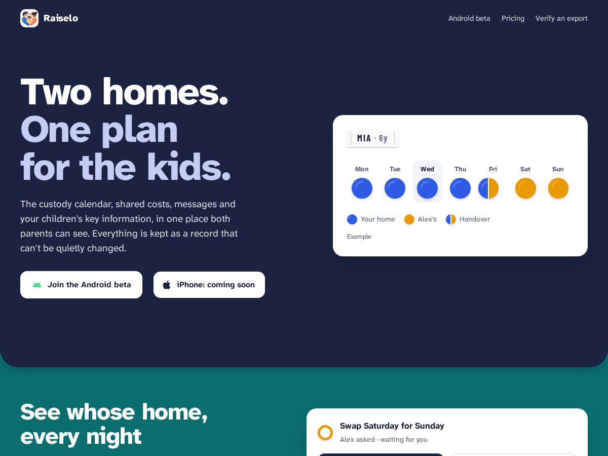 Landing-page snapshot of raiselo.com