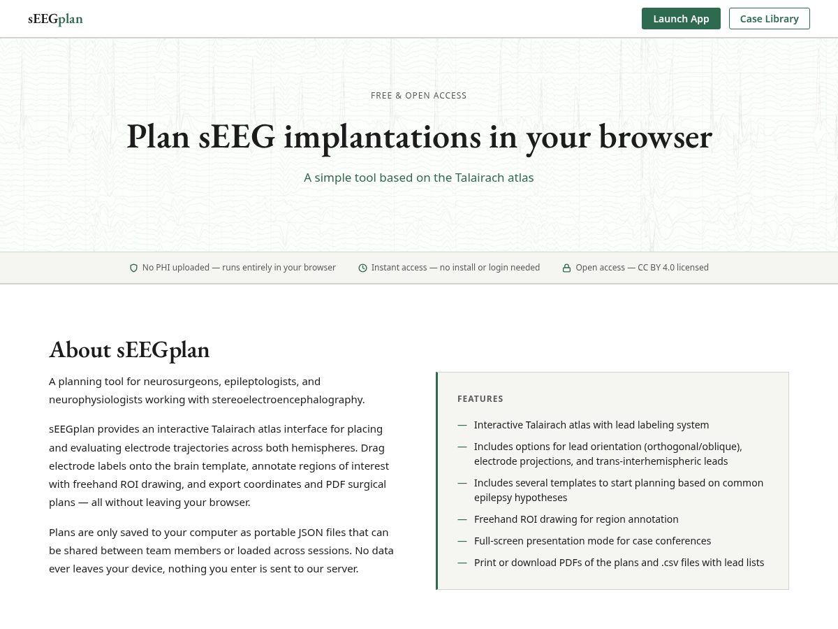 Landing-page snapshot of seegplan.org