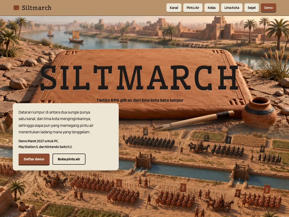 Landing-page snapshot of siltmarch.com
