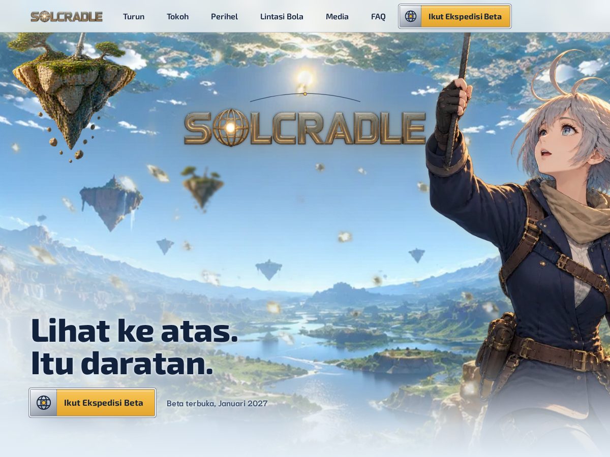 Landing-page snapshot of solcradle.com