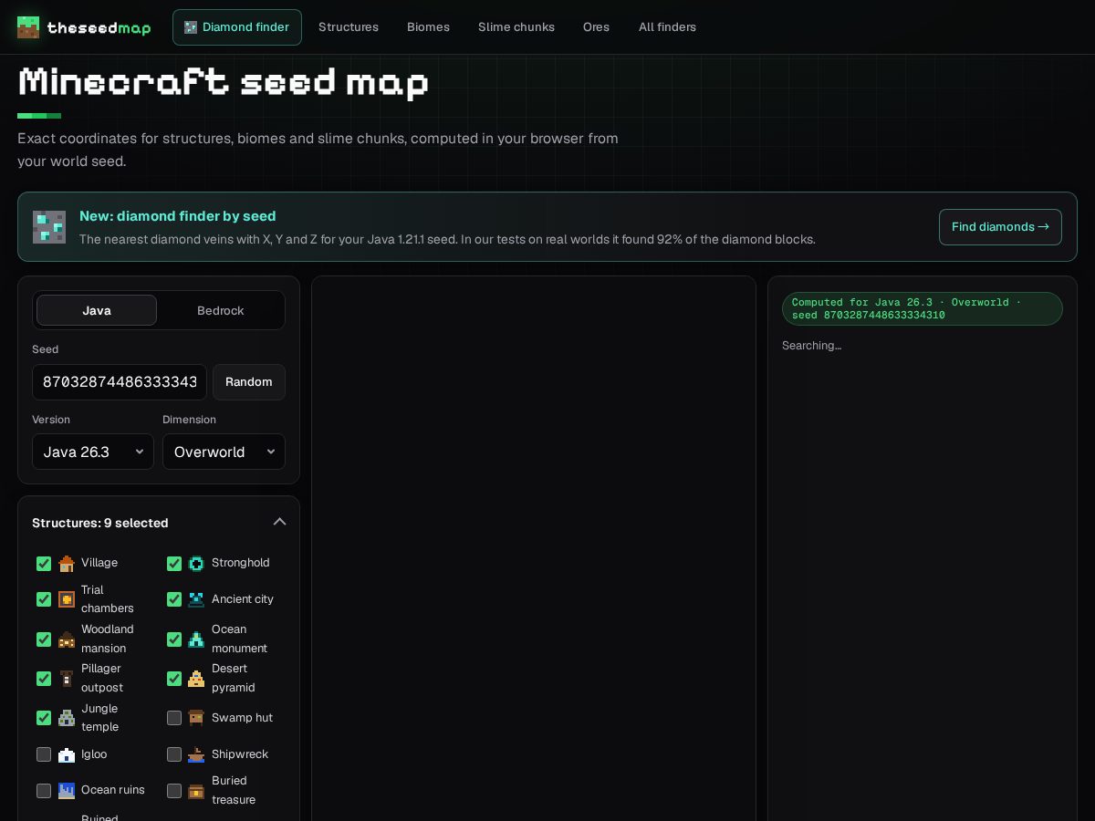 Landing-page snapshot of theseedmap.com